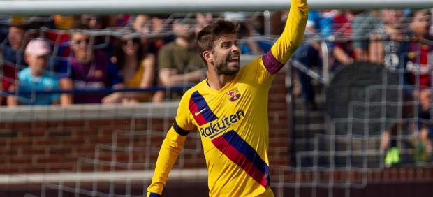 Gerard Piqué, con el Barcelona