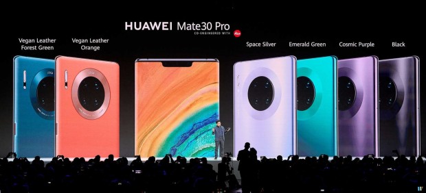 Huawei muestra los diferentes colores del Mate 30 Pro