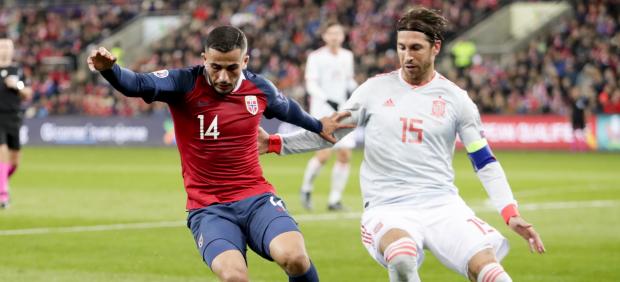 Sergio Ramos, en su partido 168 con la selección española