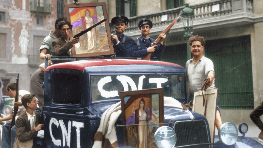 20 fotografías en color de la II República y la Guerra Civil en España