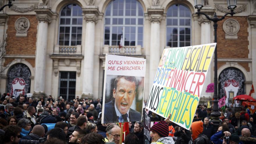 Récord de movilización en una nueva jornada de protestas contra la reforma de las pensiones en Francia