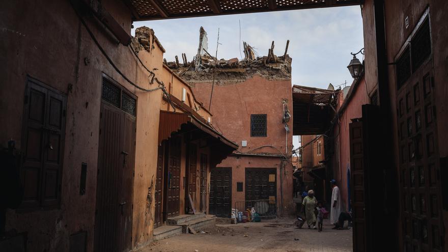 En el antiguo barrio judío de Marrakech, las grietas más profundas del terremoto caen en el olvido