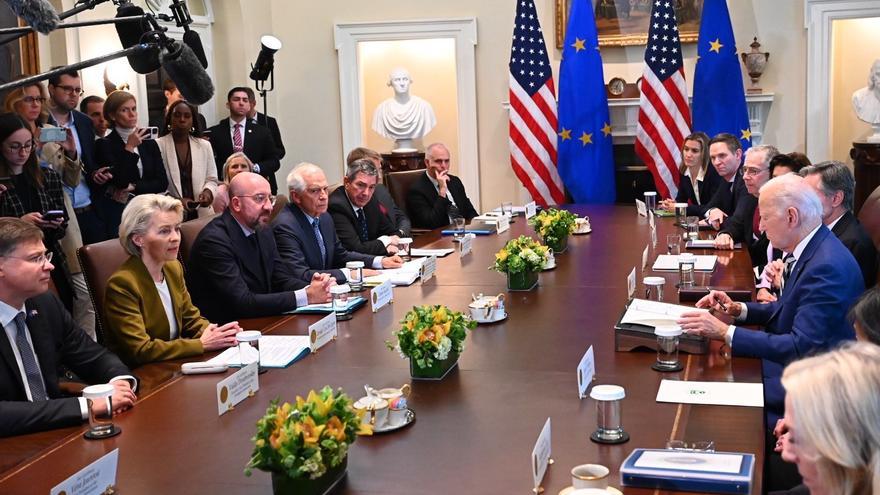 Biden y Von der Leyen escenifican en la Casa Blanca su unidad en la defensa de Israel