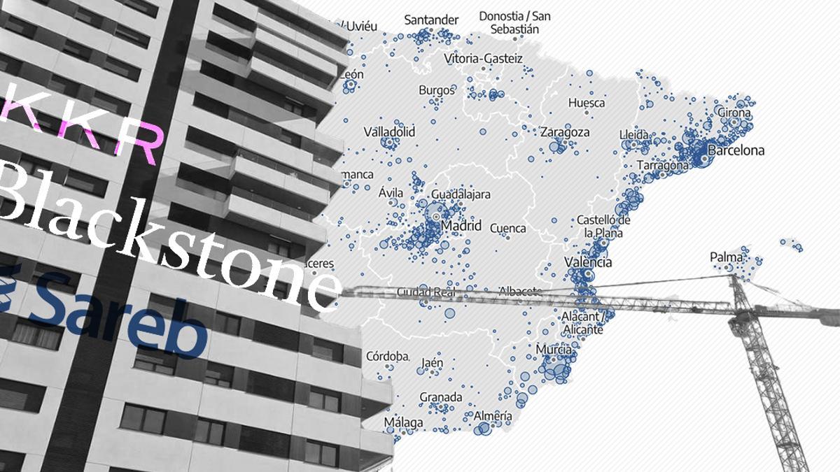 Los fondos Blackstone y KKR podrán vender los pisos de Sareb hasta el día que cierre (en teoría) el banco malo