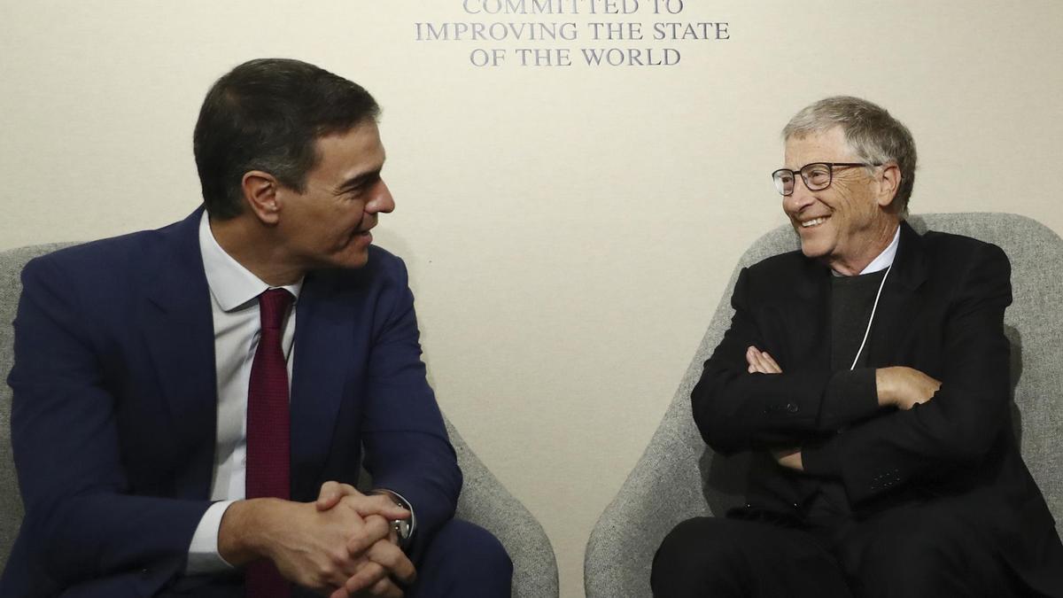 Sánchez asegura en Davos que quiere que el Gobierno gane peso en las empresas españolas