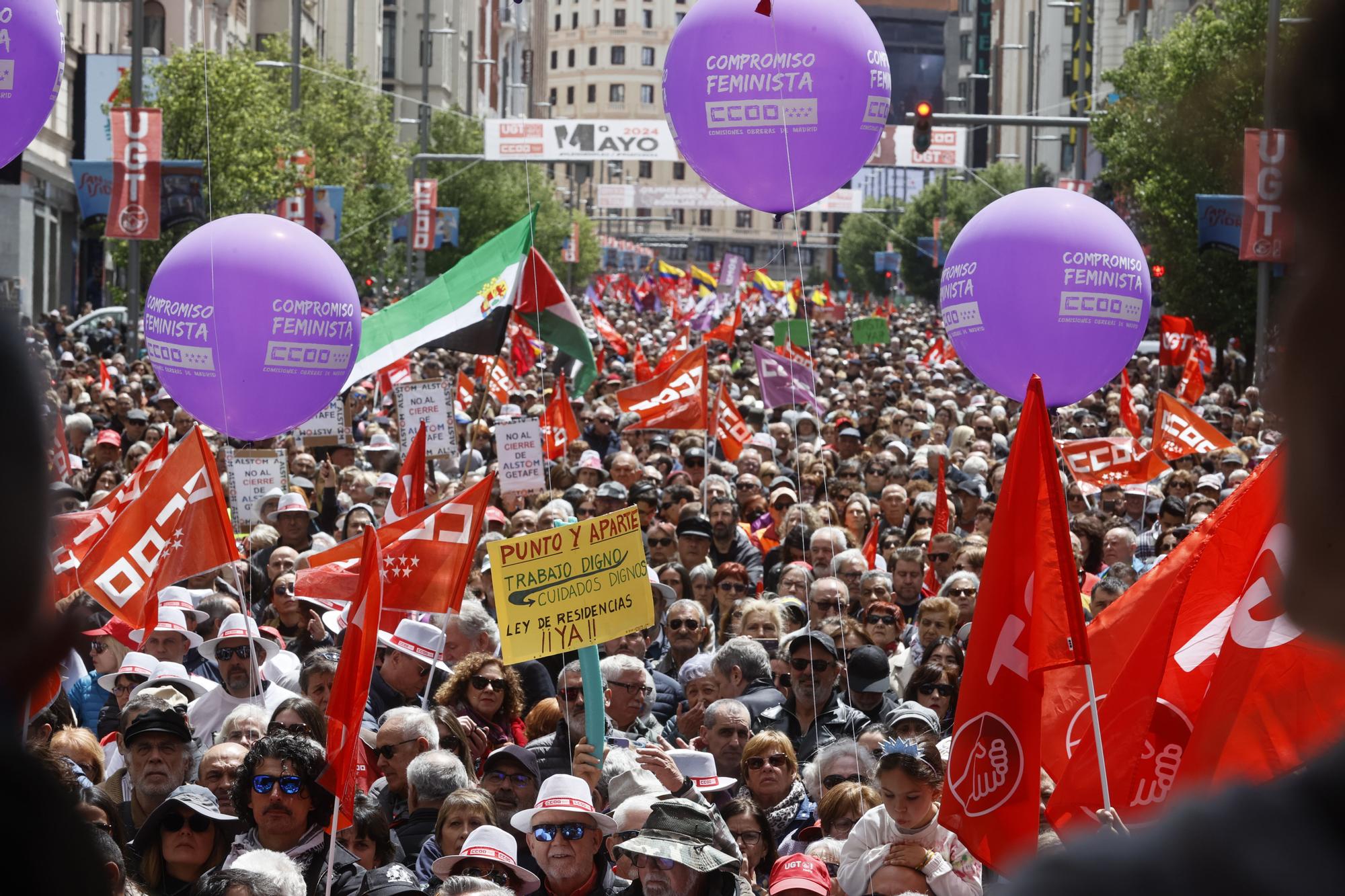 Manifestación Primero de Mayo en Madrid