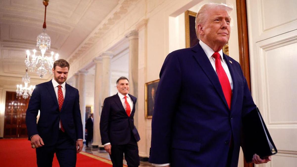 Donald Trump en la Casa Blanca el pasado 3 de febrero.