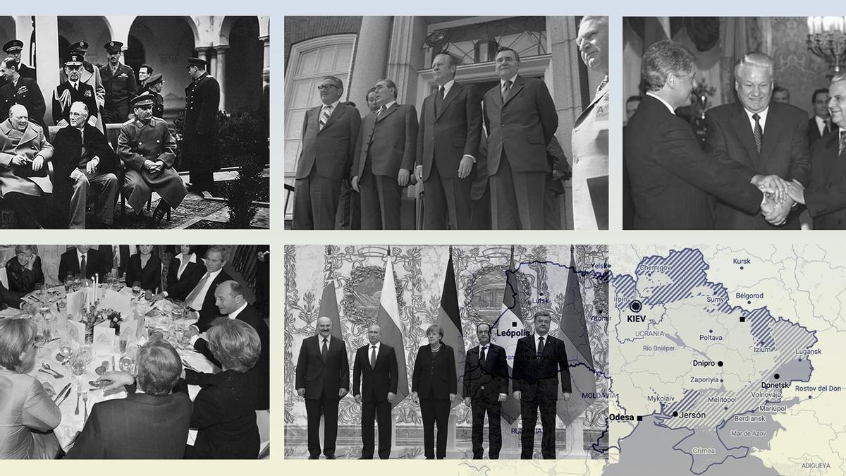De Yalta 1945 a los gritos de Trump: negociaciones clave para intentar entender éxitos y fracasos en Ucrania