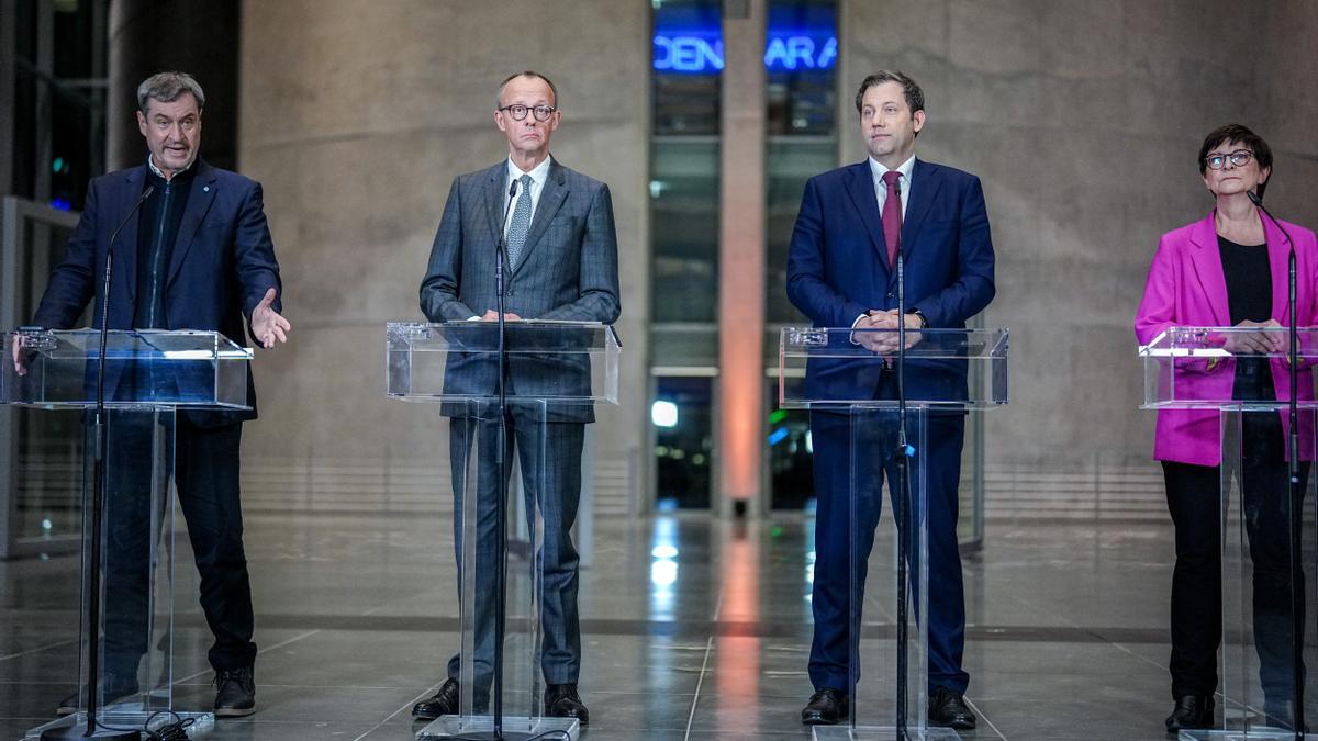 Los conservadores y los socialdemócratas alemanes pactan relajar las normas de la deuda para aumentar el gasto en defensa