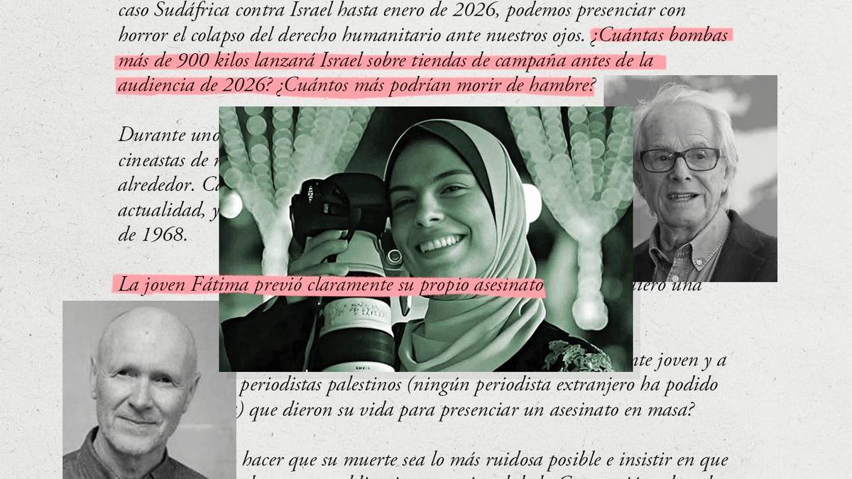 Más voces del cine contra el genocidio: Ken Loach y Paul Laverty piden 
