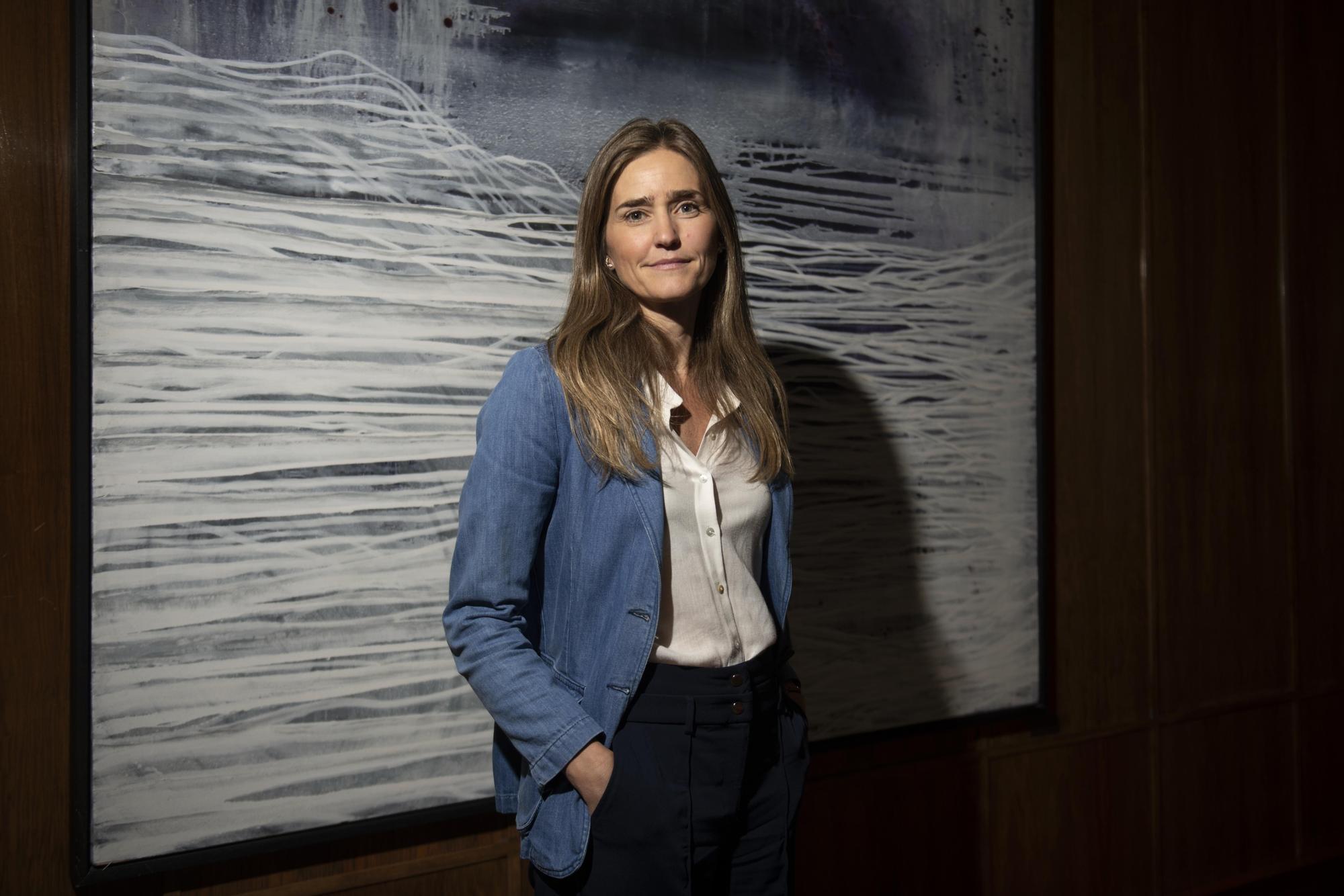 La vicepresidenta Sara Aagesen, antes de la entrevista en el Ministerio para la Transición Ecológica.