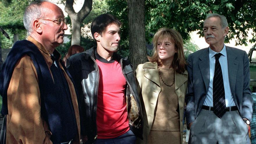 Eduardo Mendoza, en el rodaje de