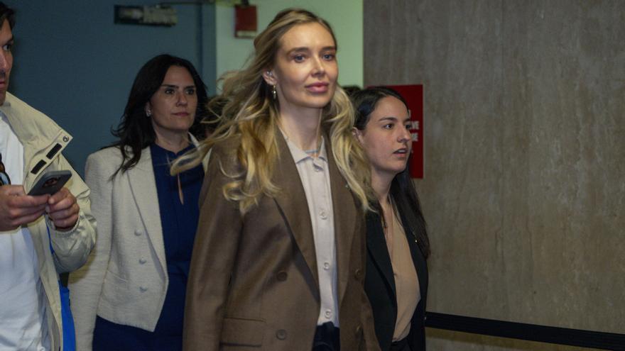 Kaja Sokola durante el juicio contra Harvey Weinstein el pasado 8 de mayo