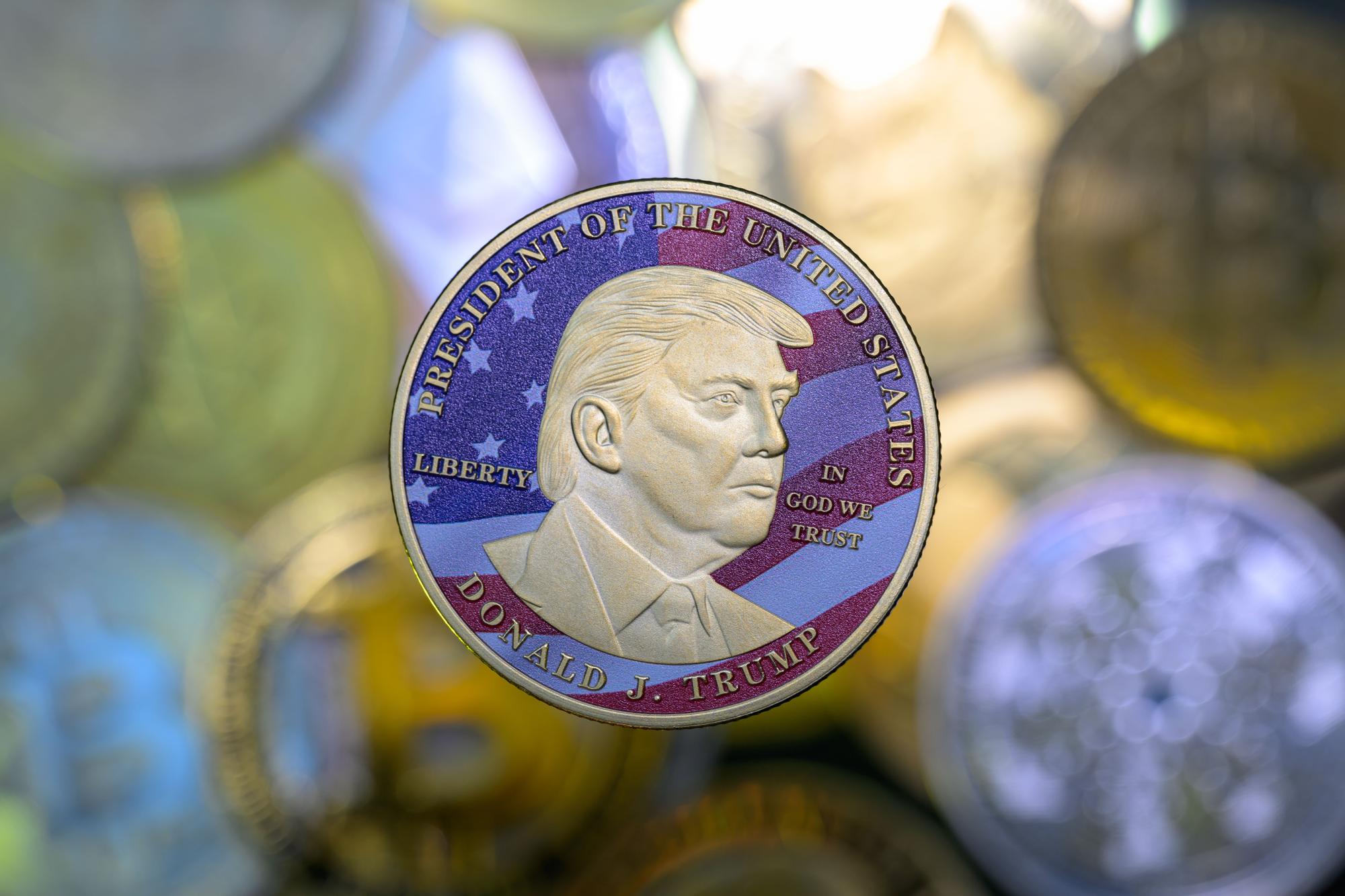 Representación de la criptomoneda $Trump.