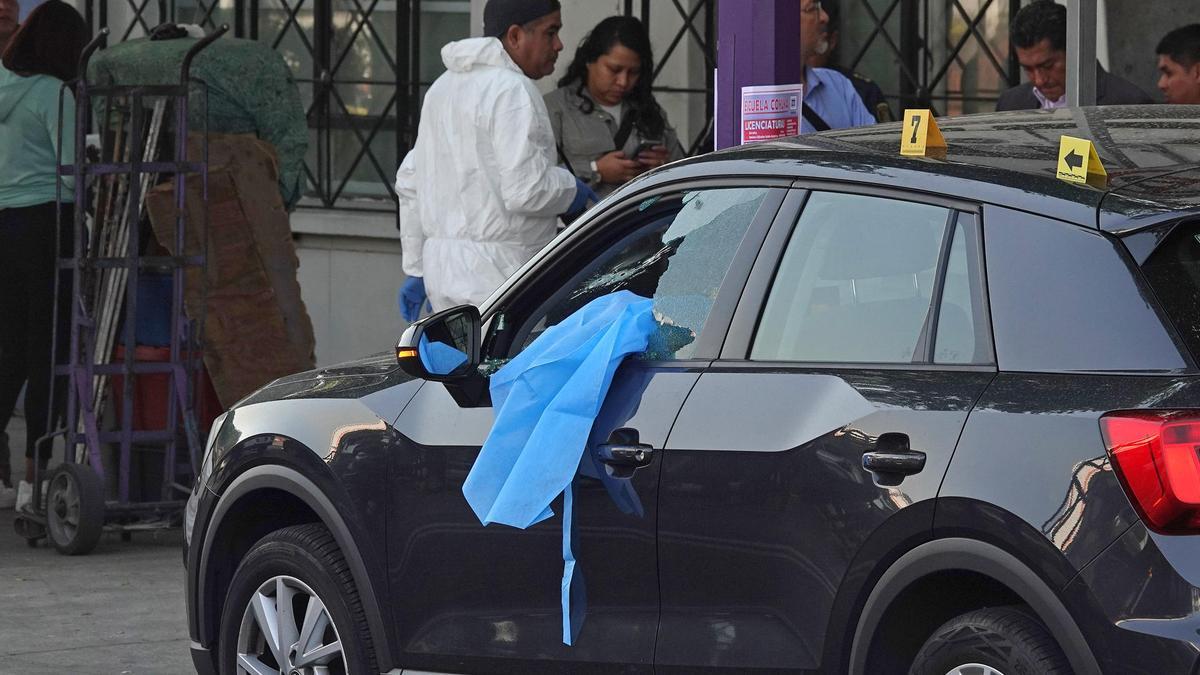 La escena del crimen contra la secretaria particular de la Jefa de Gobierno de Ciudad de México