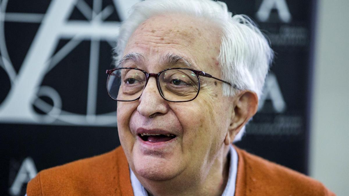 Mariano Ozores en la rueda de prensa por su Goya de Honor en 2016